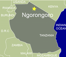 ngorongoro map