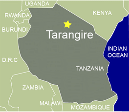 tarangire map