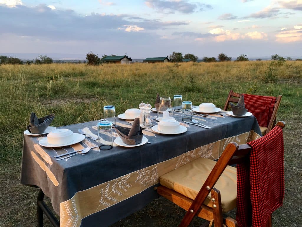 Bush Dining on Safari