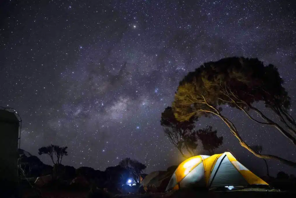 Machame camp at Night