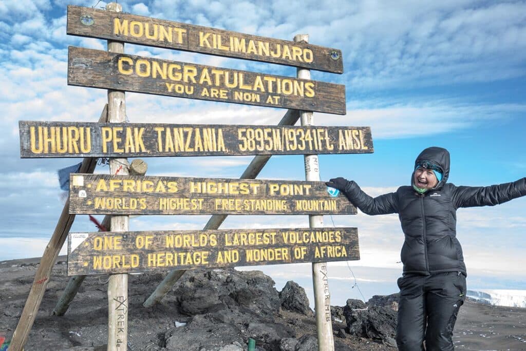 Uhuru summit sign