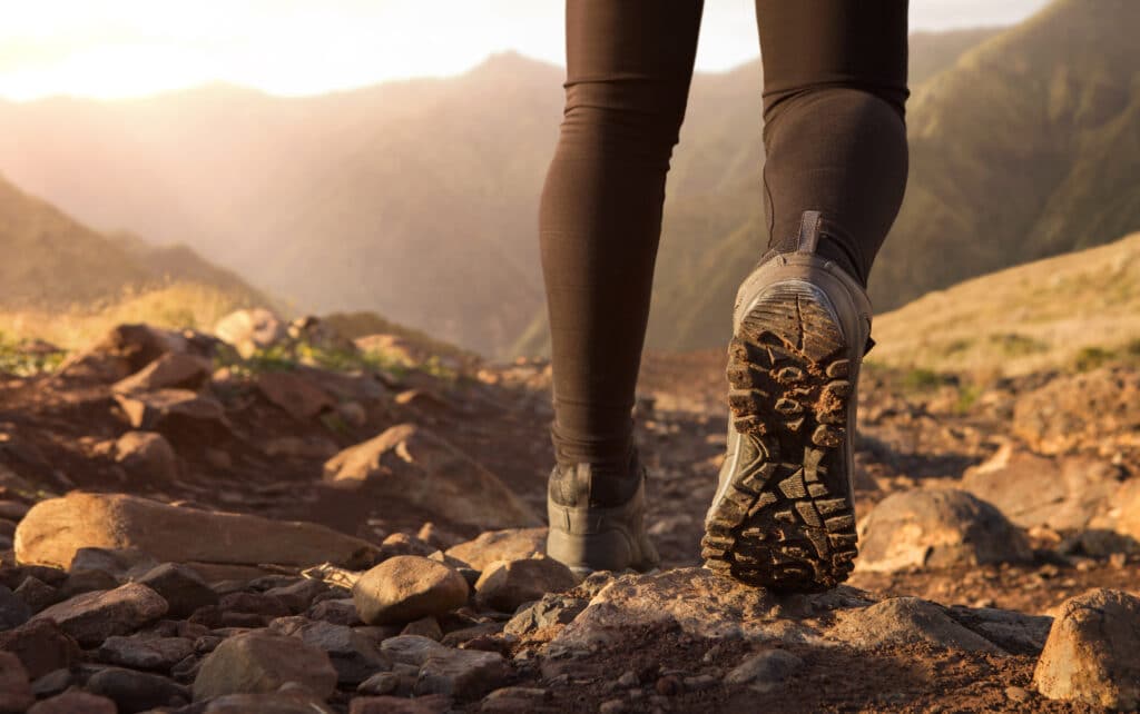 Hiking in the mountains