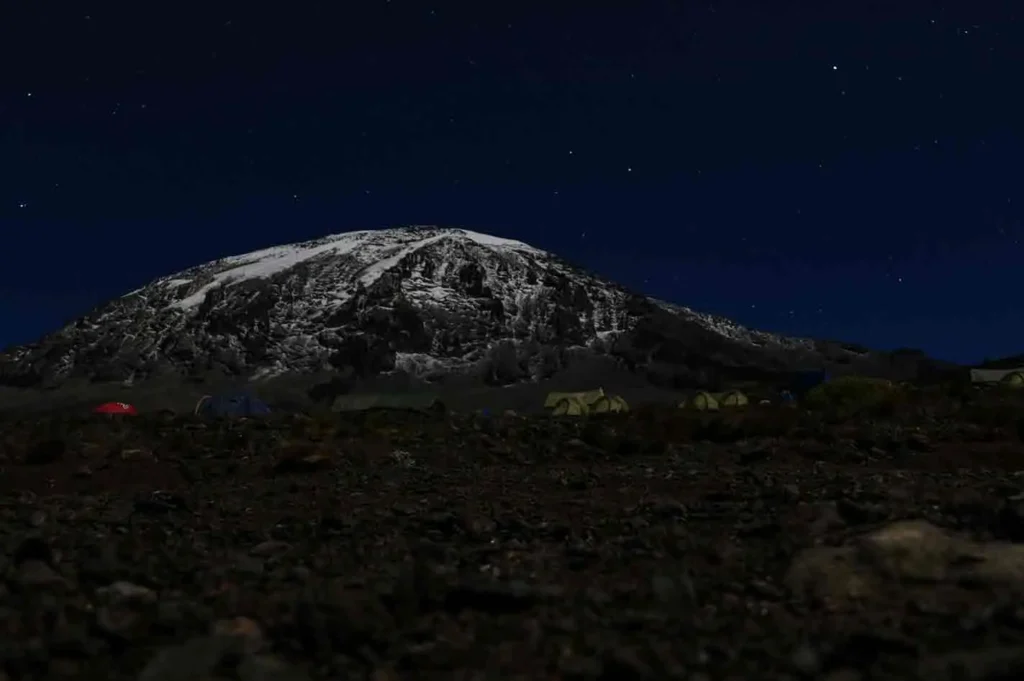 karanga camp at night