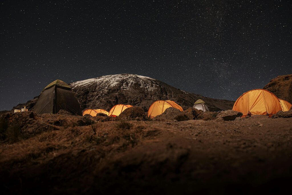 kilimanjaro at night