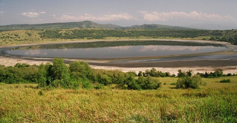 Crater lake in Queen Elizabeth National Park