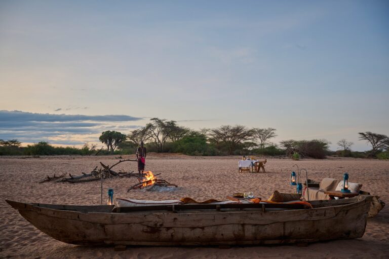 Saruni Basecamp Saruni Rhino river bed setup