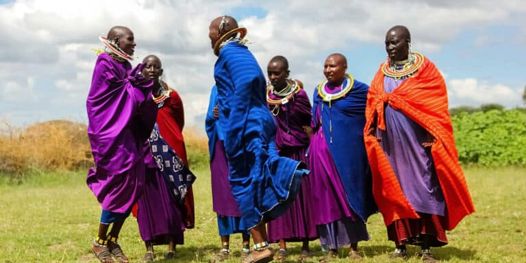 africa tanzania fevoal 2016 masai women colorful clothes perform ritual dance scaled 2560x1280