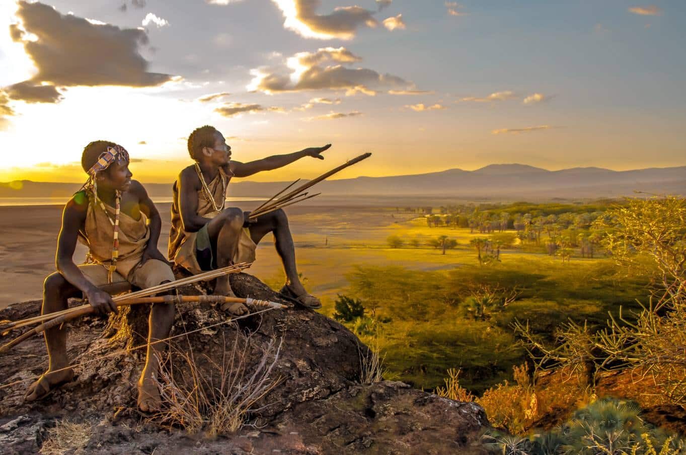 Hadzabe tribe visit at Lake Eyasi