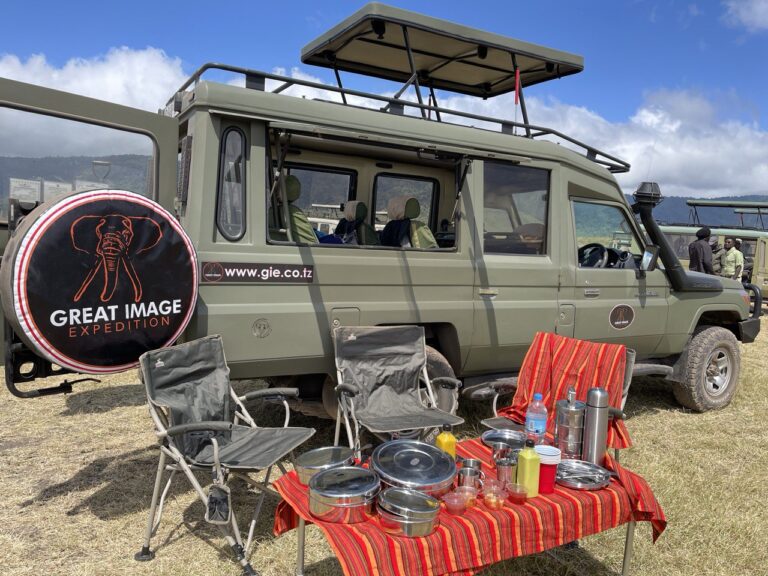 great image expedition bush breakfast ngorongoro crater